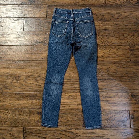 Gap True Skinny Sky High rise jeans indigo size 24 petite - Picture 11 of 16